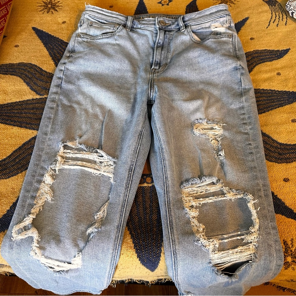 American Eagle Outfitters Blue Straight Leg Jeans